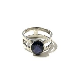 Sterling Silver Blue/ Purple Mystery Stone Ring